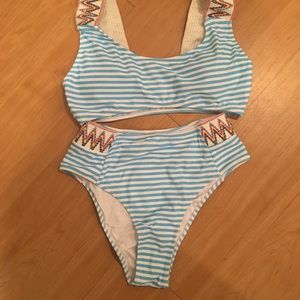 Blue swim suit